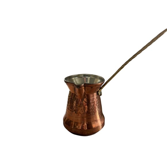 Hammered Copper Turkish Coffee Pot Small Saucepan - Picture 16 of 16